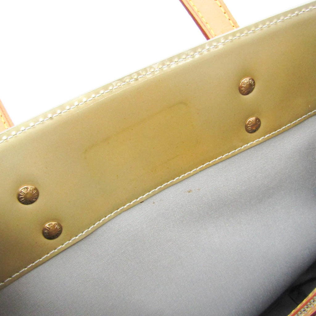 Green Patent Leather Tote Bag with Monogram Vernis Material