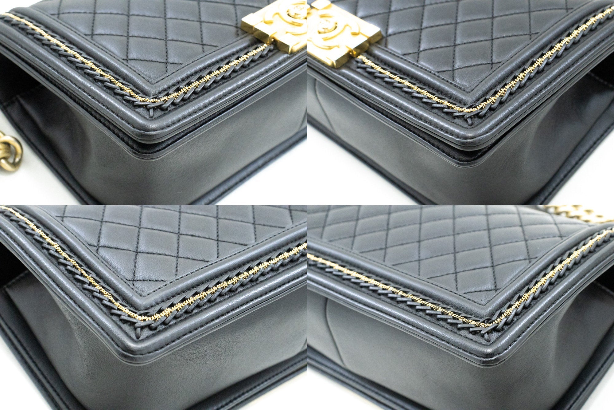 Chanel Luxury Black Leather Shoulder Bag