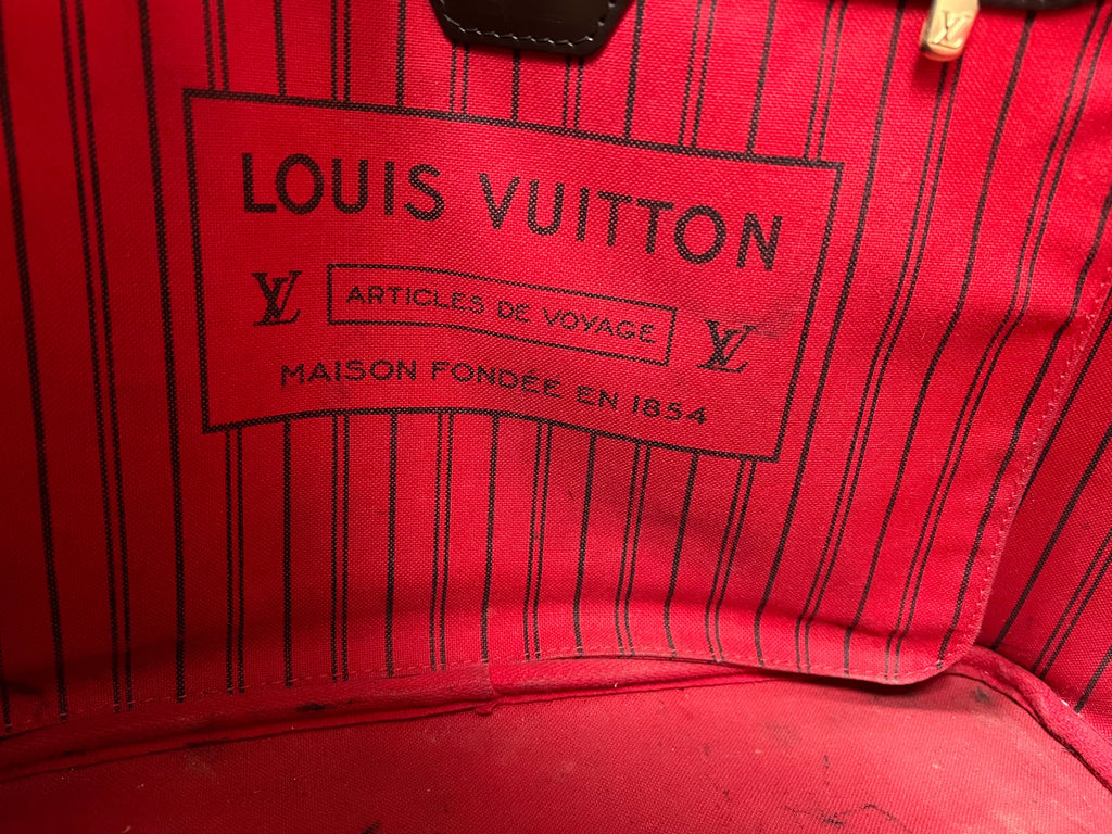 Louis Vuitton Neverfull MM Damier Ebene Cherry Interior (RRP £1,410)