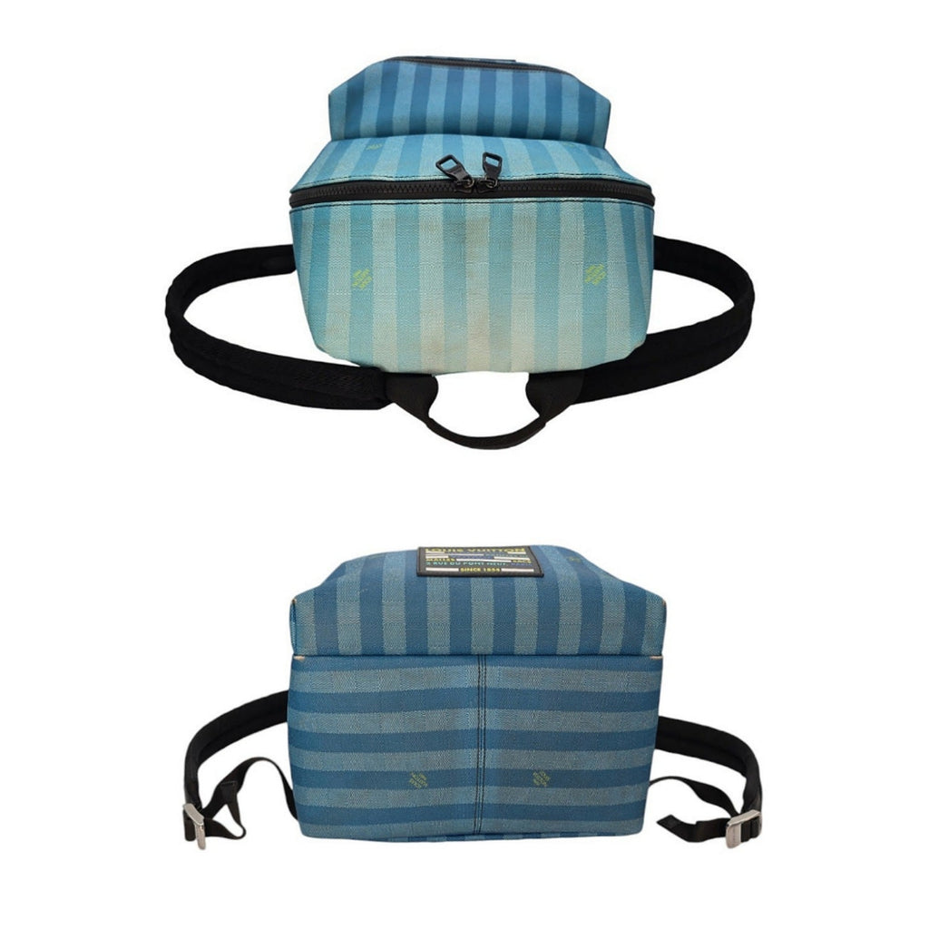 Louis Vuitton Blue Gradient Damier Stripes Discovery Backpack