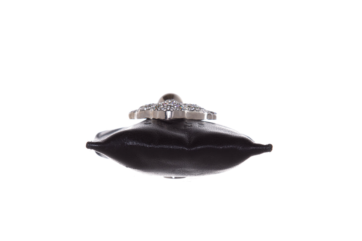 Thale Blanc Black Embellished Pouch Cross-Body