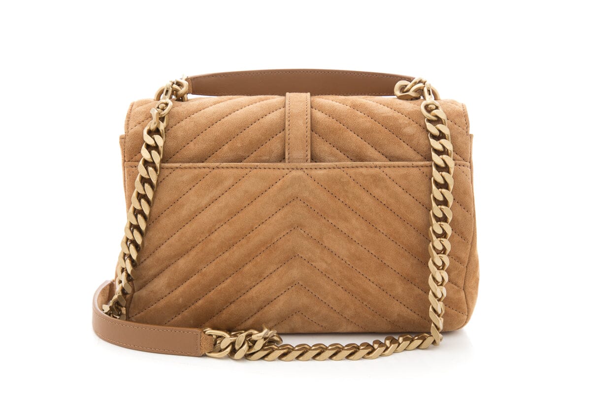 Saint Laurent Camel Medium College Handbag