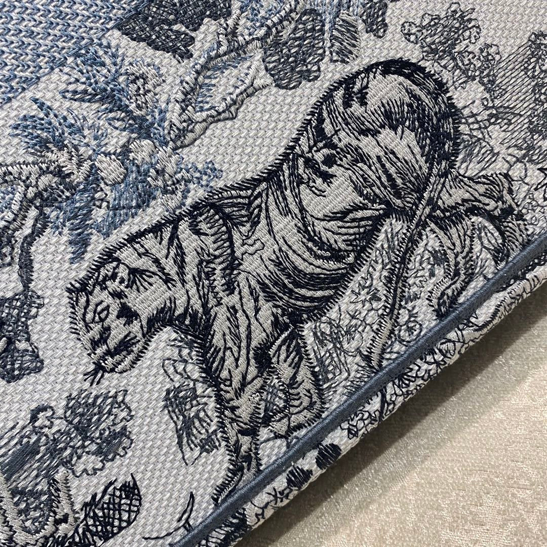 GLAMI Large Book Tote Blue and White Cornely Embroidery, Blue, For Women WomenÃ¢â‚¬â„¢s Handbags, Shoulder Bags, 42cm CD M1286ZRGO_M928