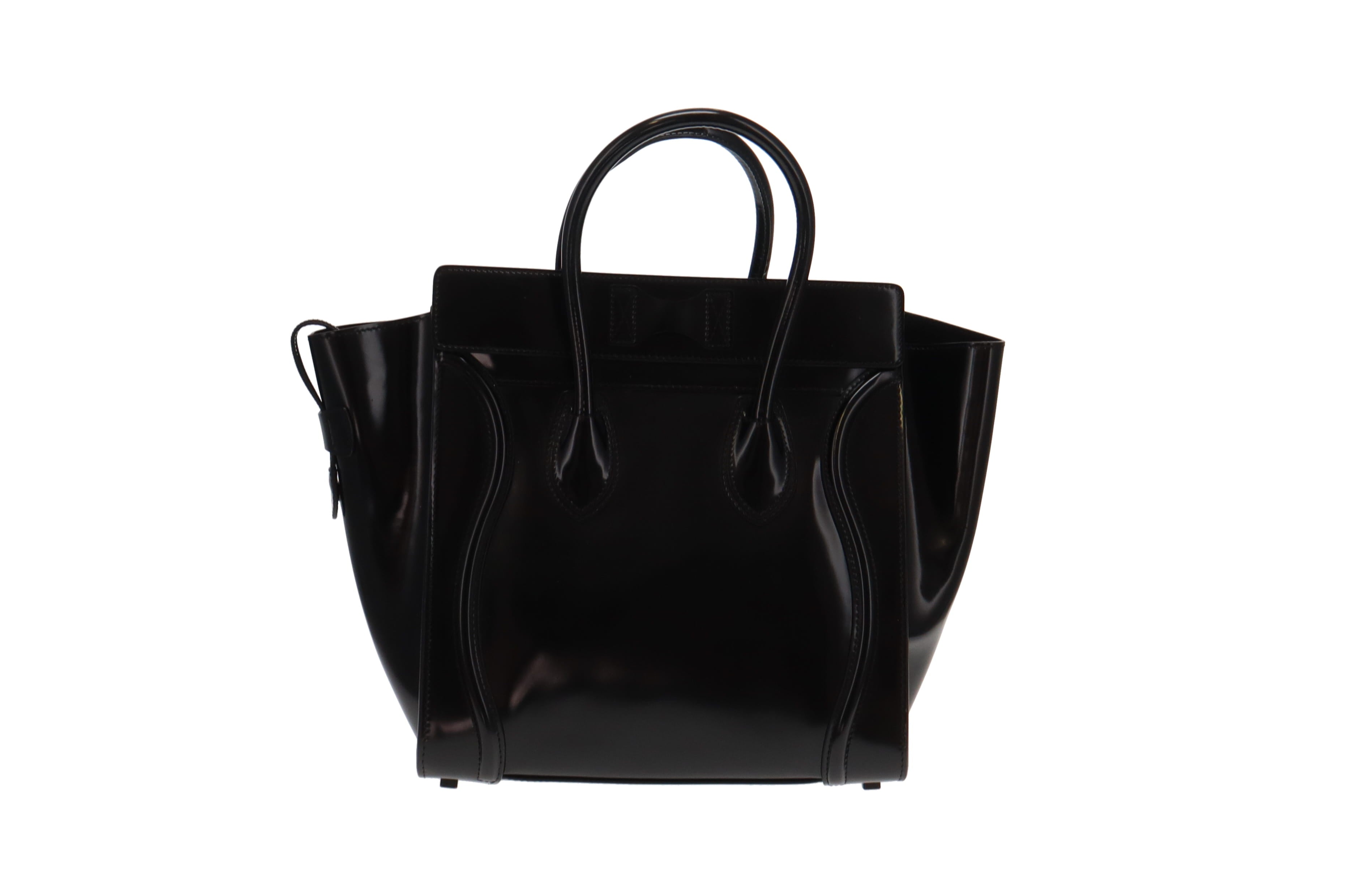 Celine Mini Luggage Black Patent