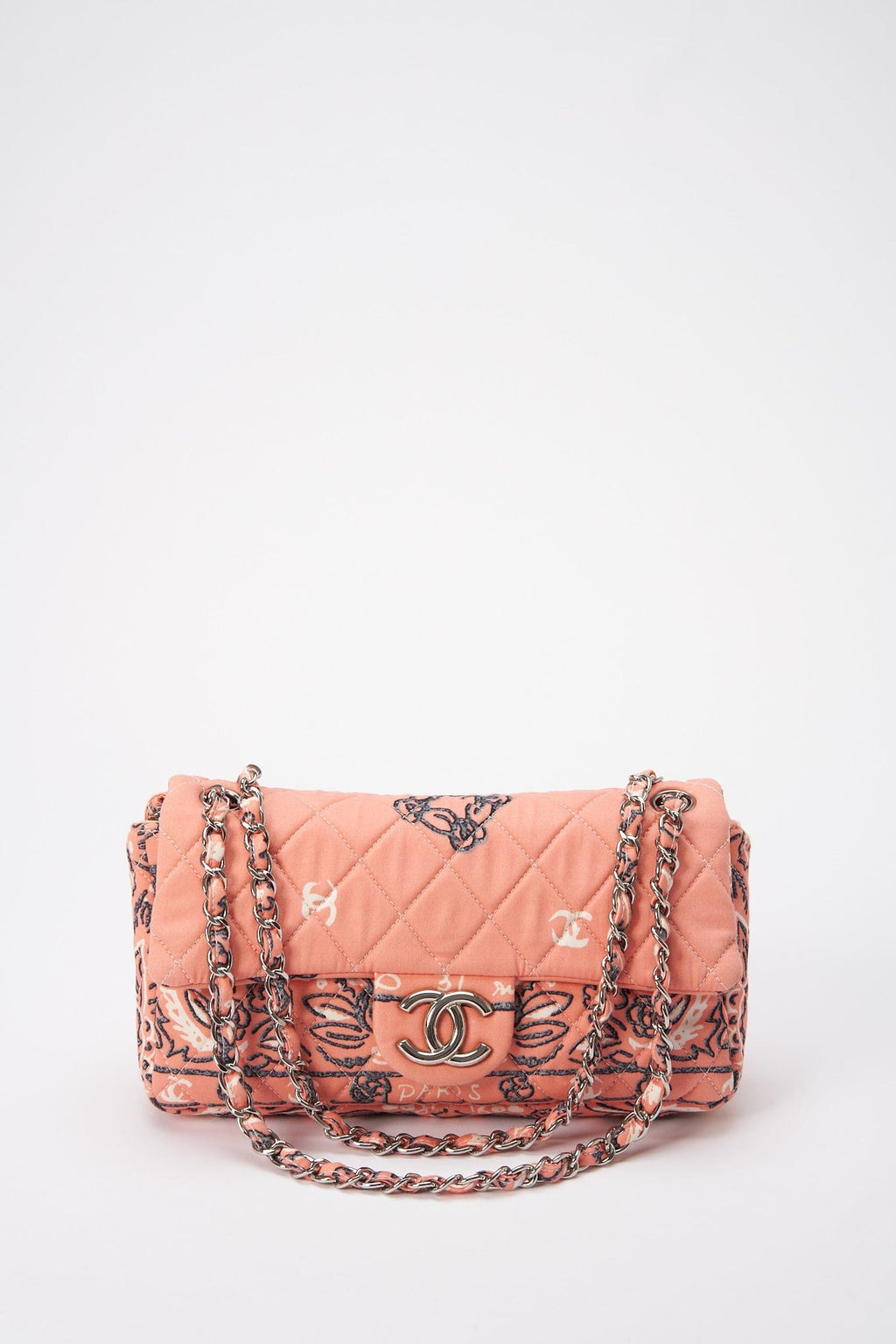Chanel Bandana Paisley Print Cotton Flap Bag