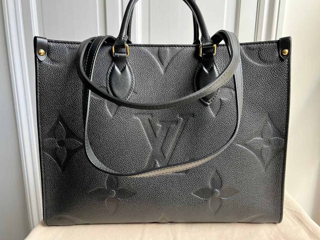 Louis Vuitton On the Go MM Black Empreinte (RRP £2,450)