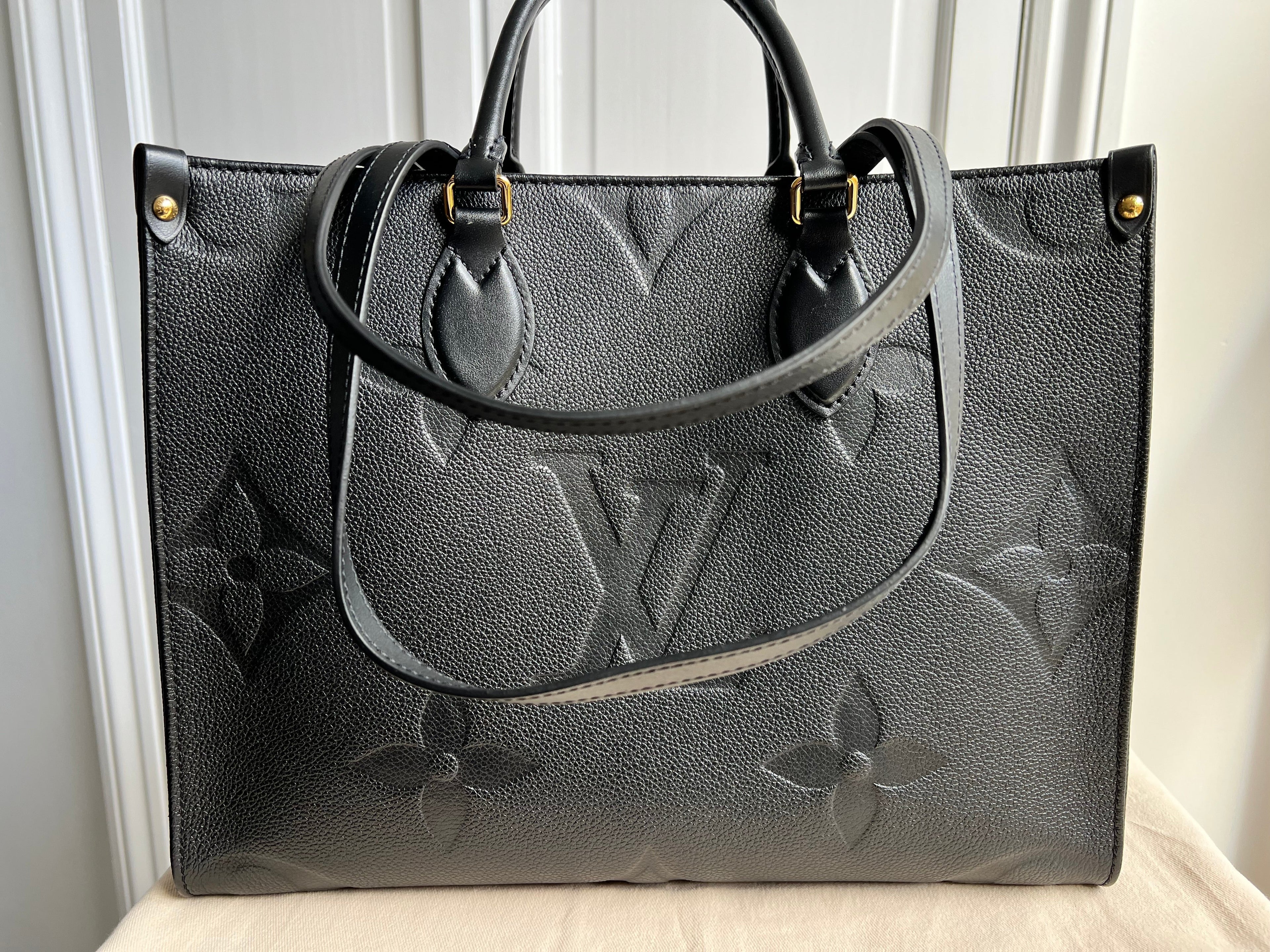Louis Vuitton On the Go MM Black Empreinte (RRP £2,450)