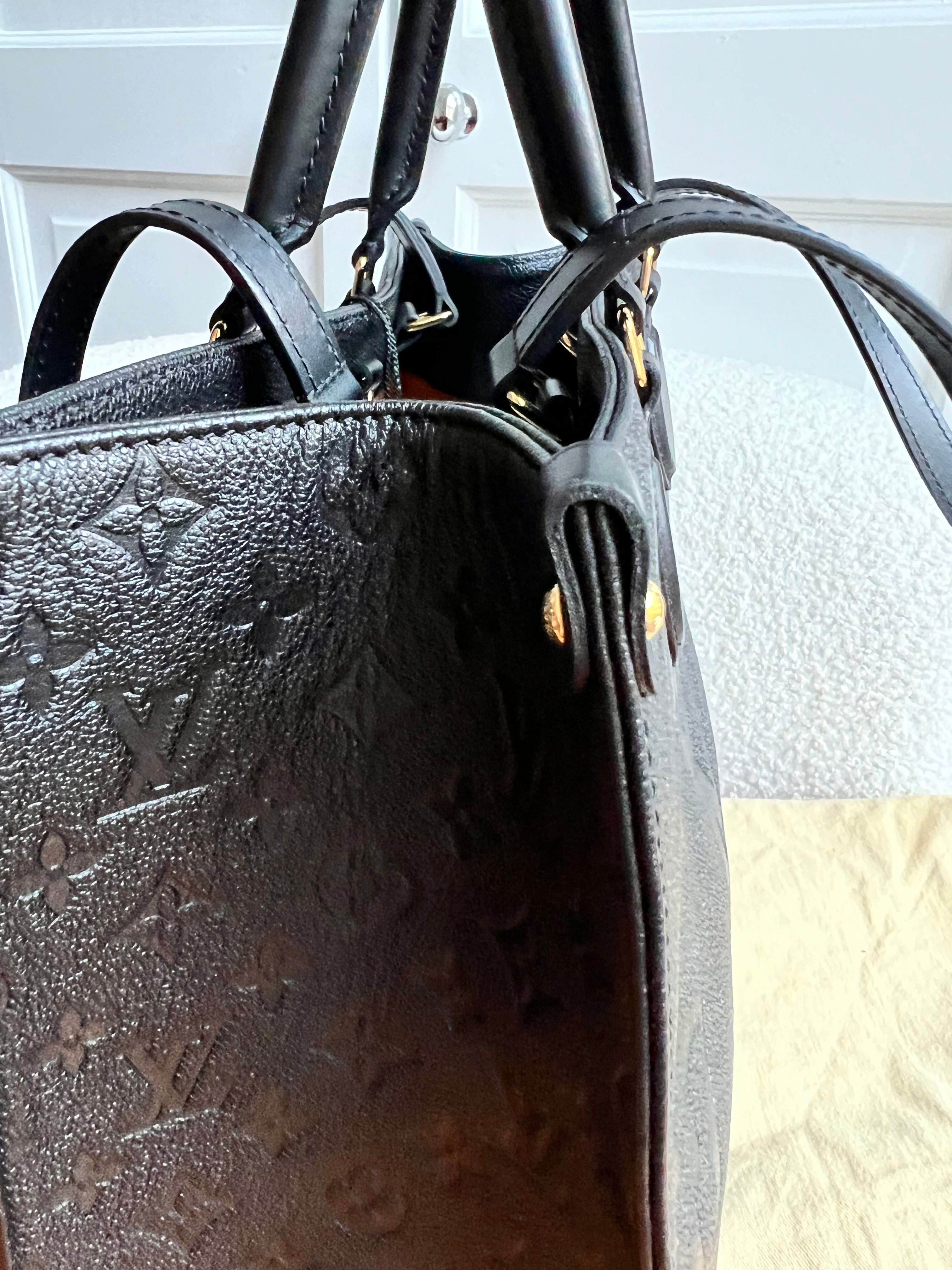 Louis Vuitton On the Go MM Black Empreinte (RRP £2,450)