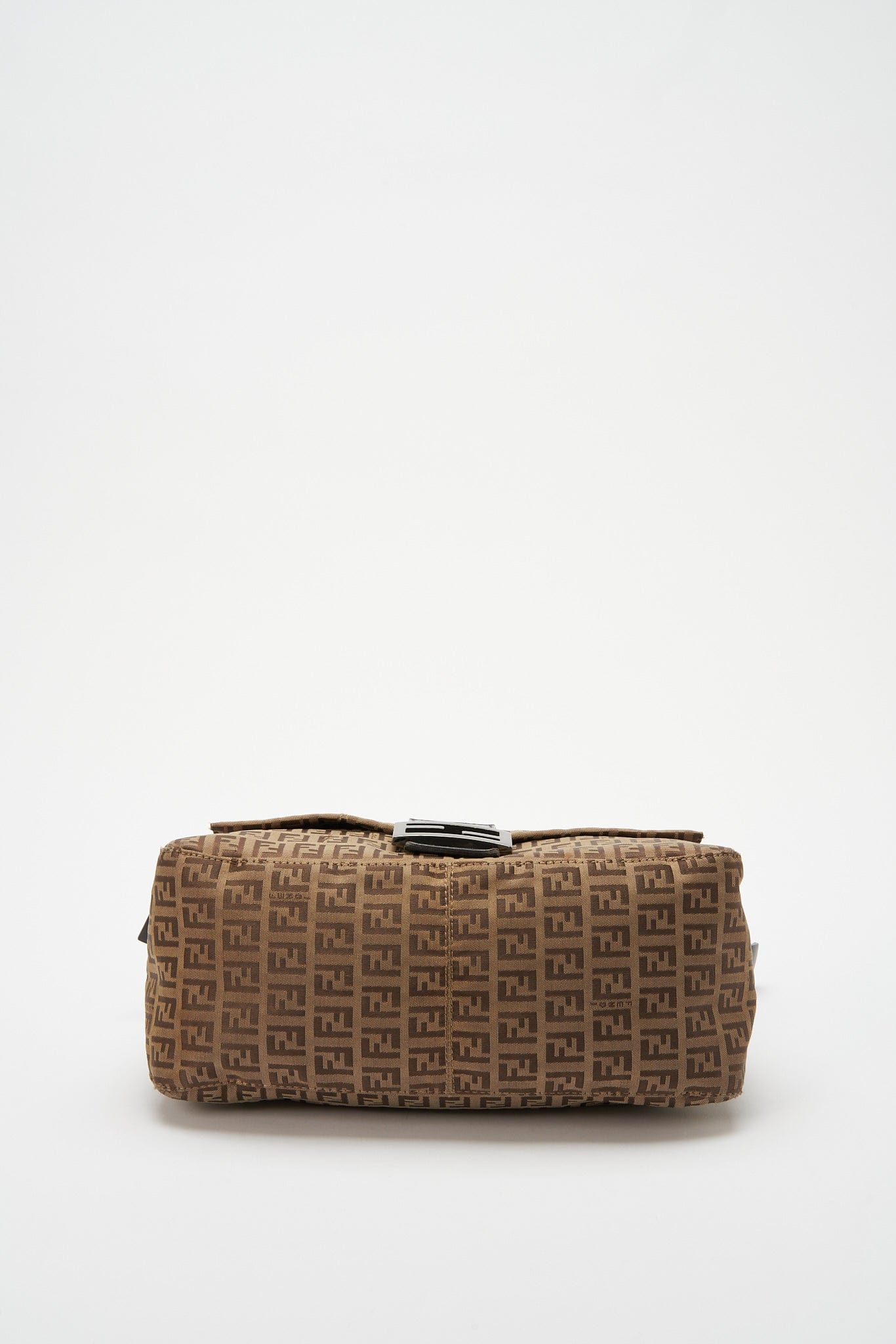Fendi Vintage Mamma Baguette in Brown Zucchino Canvas