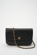 Chanel Black Quilted Lambskin Vintage Flap Bag