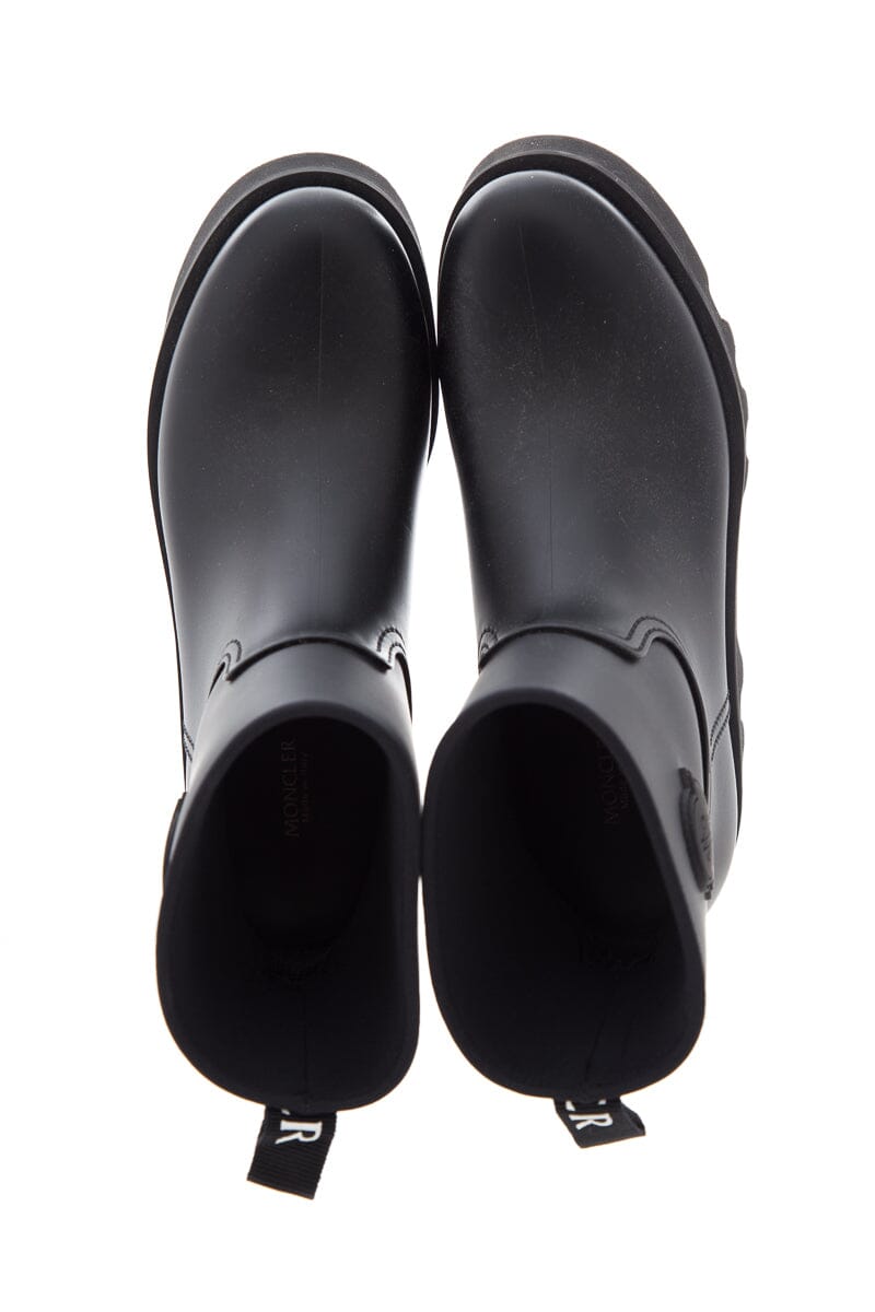 Moncler Black Rain Boots SZ 39