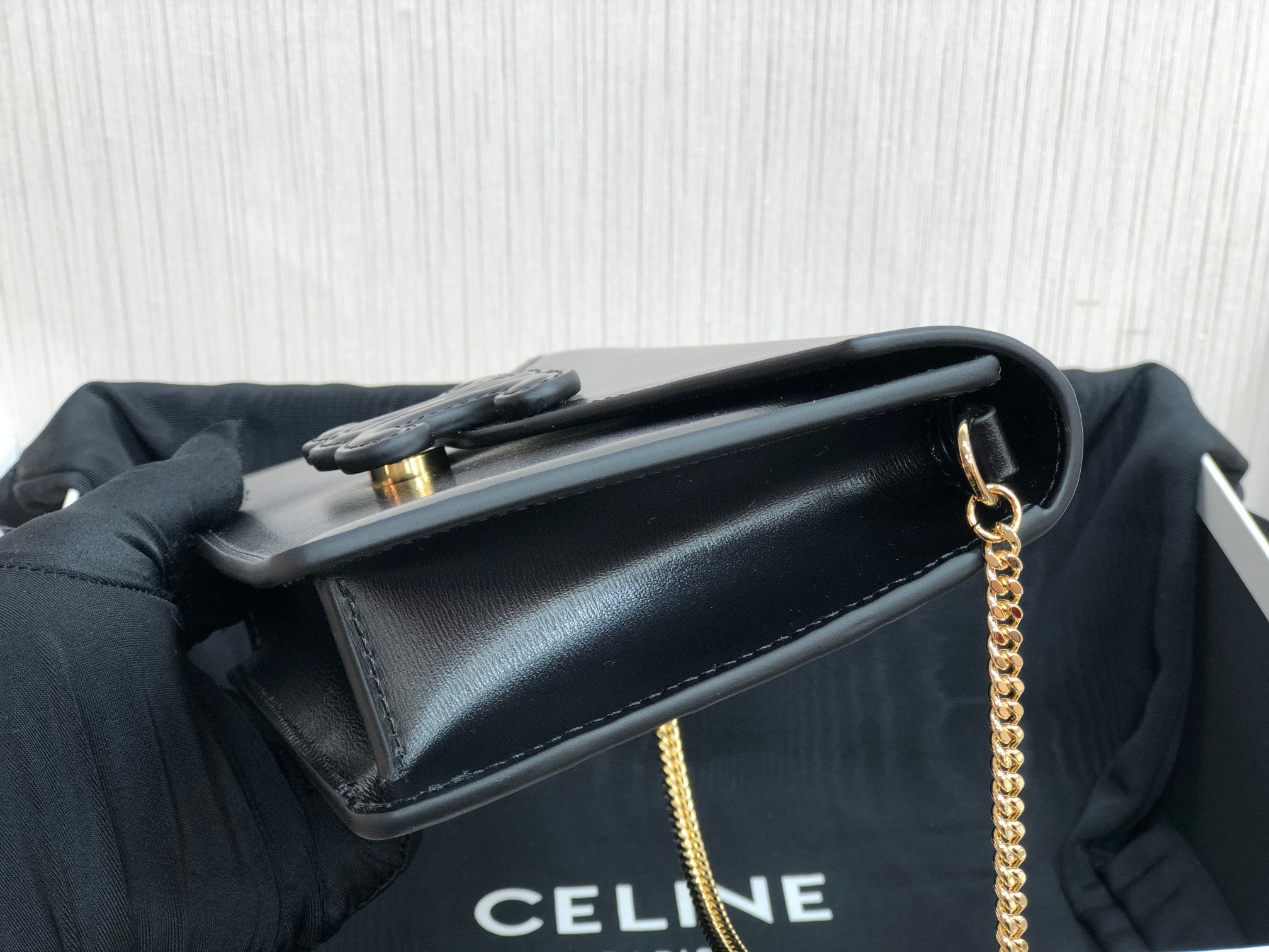 GLAMI Wallet On Chain Triomphe Black For Women 7in/19cm Ãƒâ€šÃ‚Â 10J733DPV.38NO