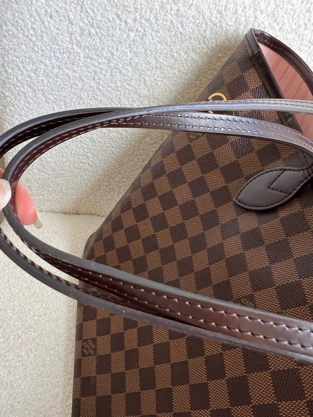 Louis Vuitton Neverfull MM Damier Ebene Rose Ballerine (RRP £1410)