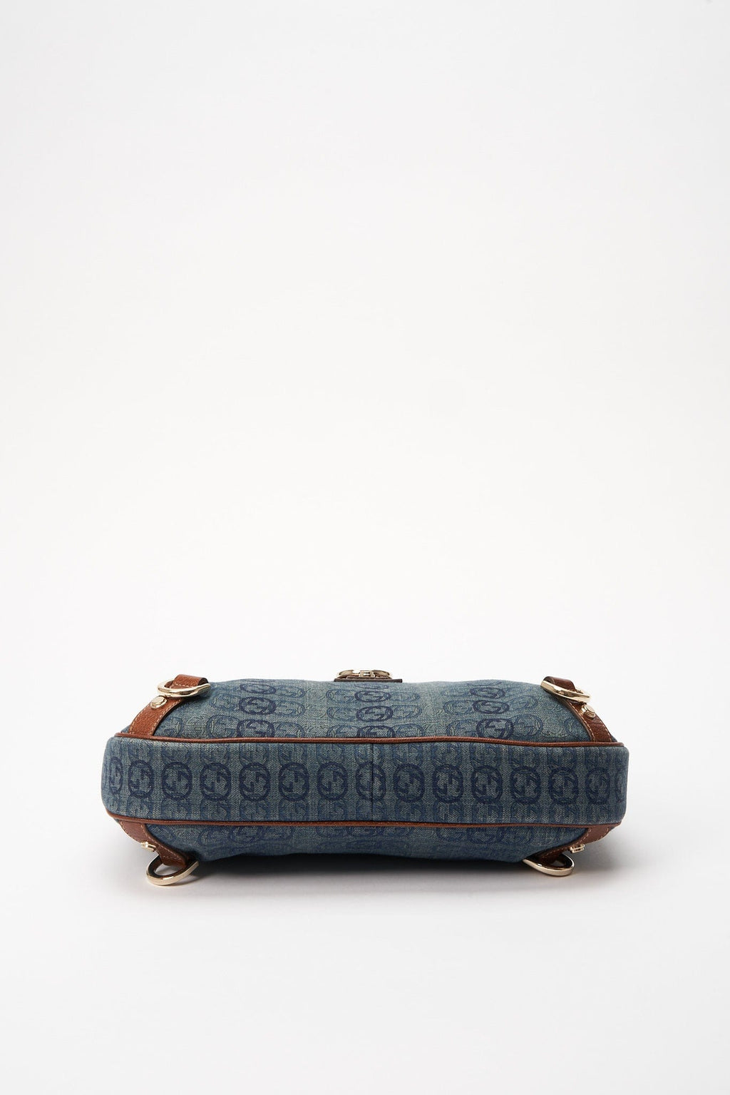 Gucci Blue GG Denim Abbey D-Ring Shoulder Bag