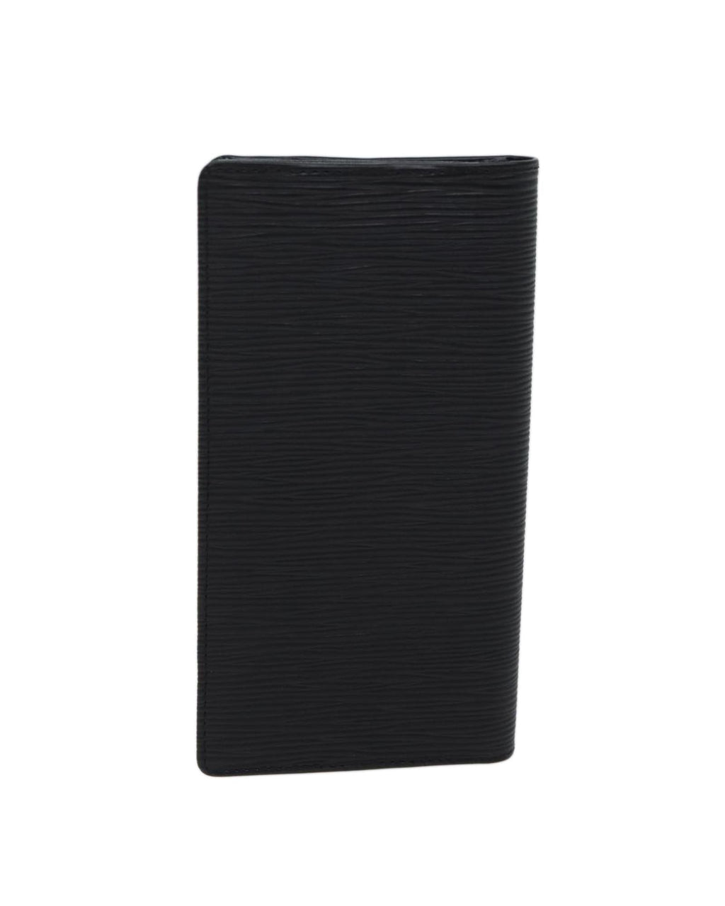 LOUIS VUITTON PorteCartes Black Leather Card Case