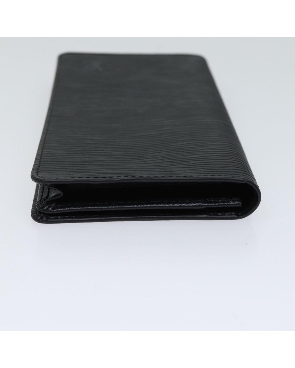 LOUIS VUITTON PorteCartes Black Leather Card Case