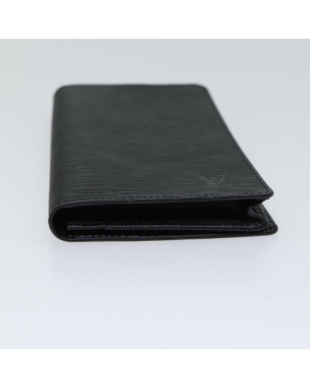 LOUIS VUITTON PorteCartes Black Leather Card Case