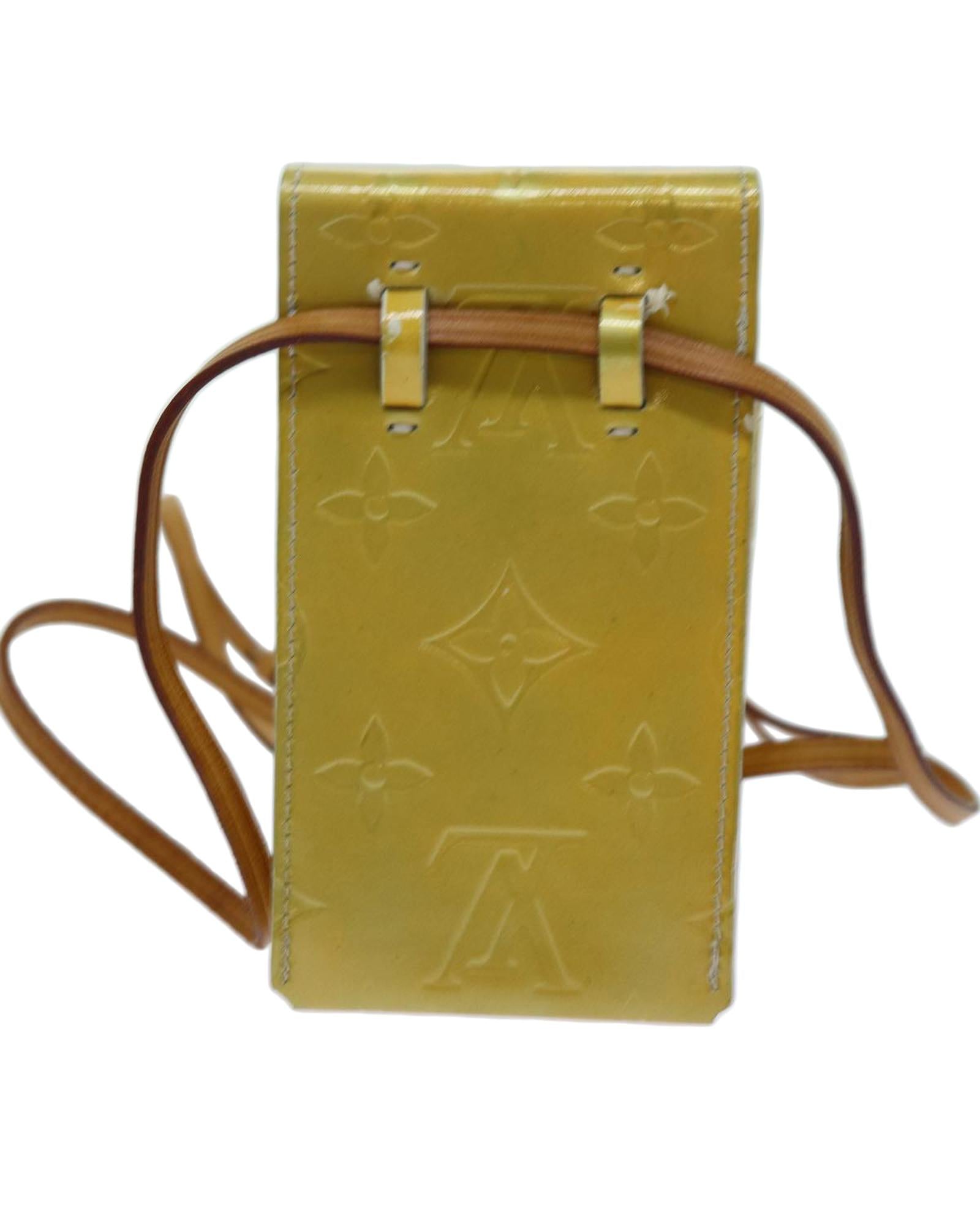 LOUIS VUITTON Pochette Accessoires Yellow Clutch Bag