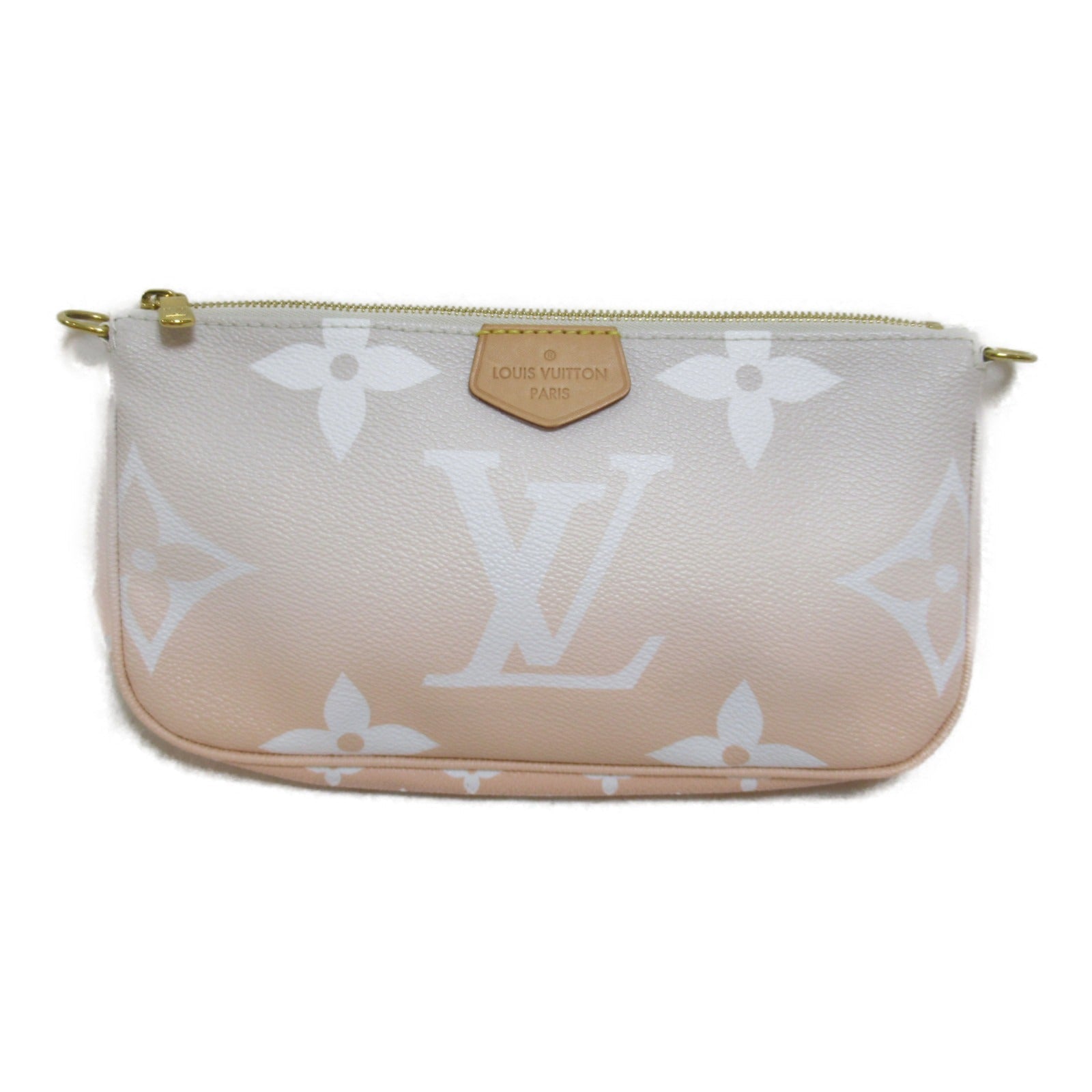 Louis Vuitton Louis Vuitton Multicolor Pochette Accessories Bag PVC  Canvas Monogram Giant  Orange Brum M57634