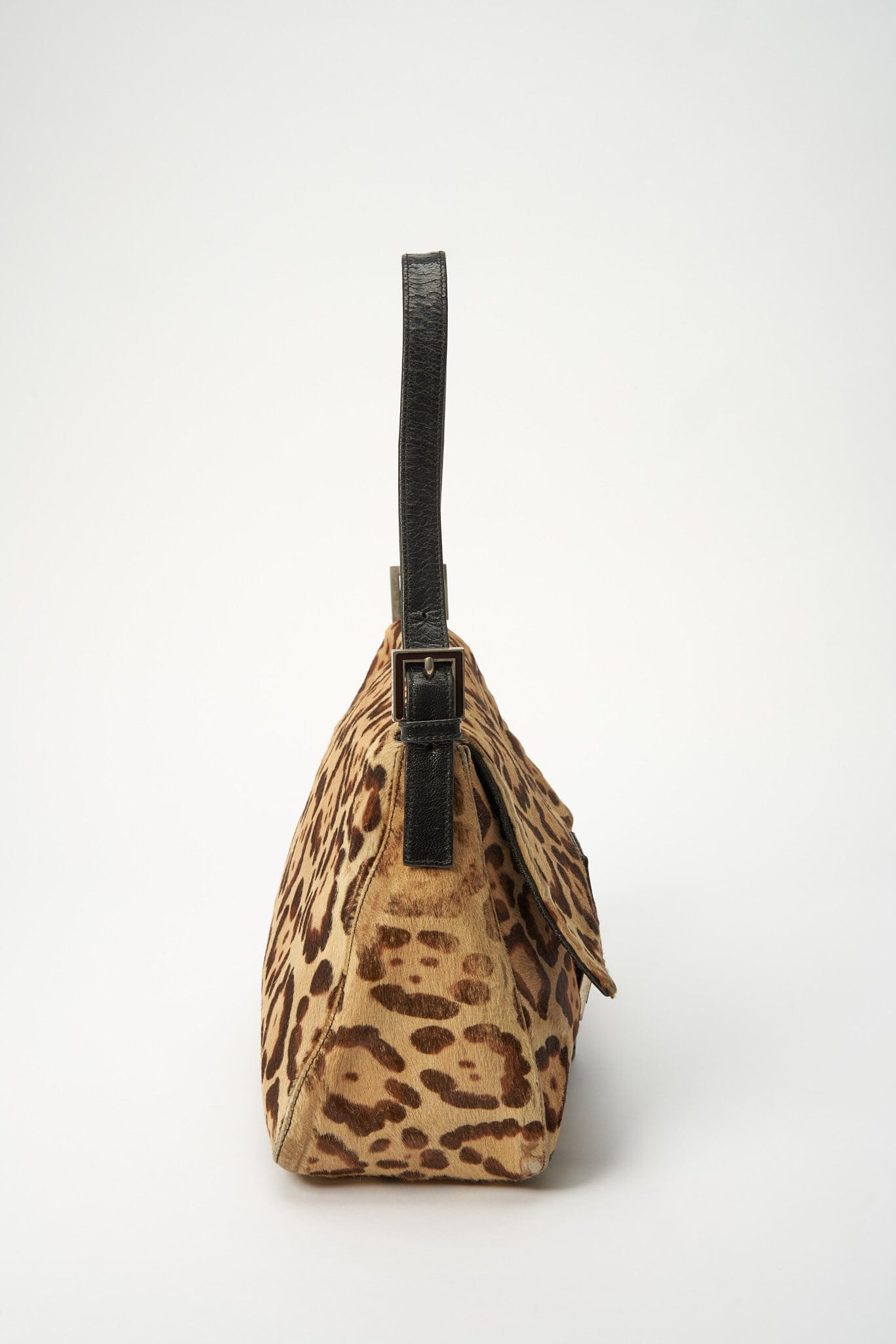 Fendi Vintage Mamma Baguette in Leopard Print Calf Hair