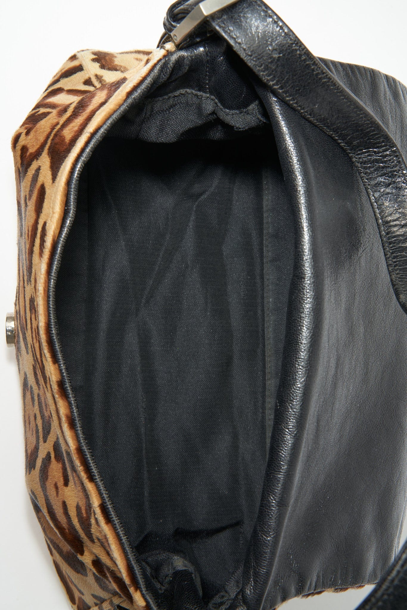 Fendi Vintage Mamma Baguette in Leopard Print Calf Hair