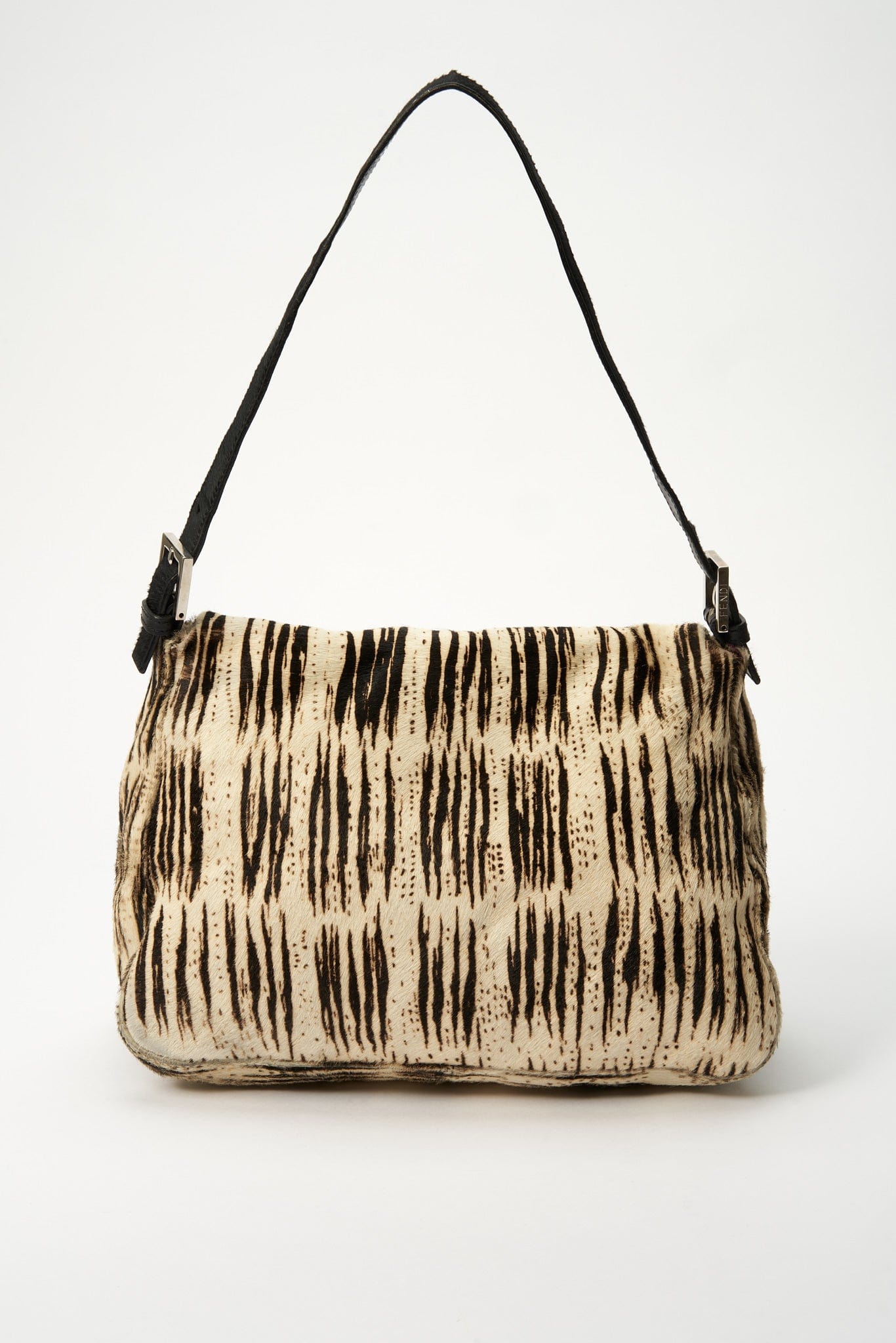 Fendi Vintage Mamma Baguette in Zebra Print Calf Hair