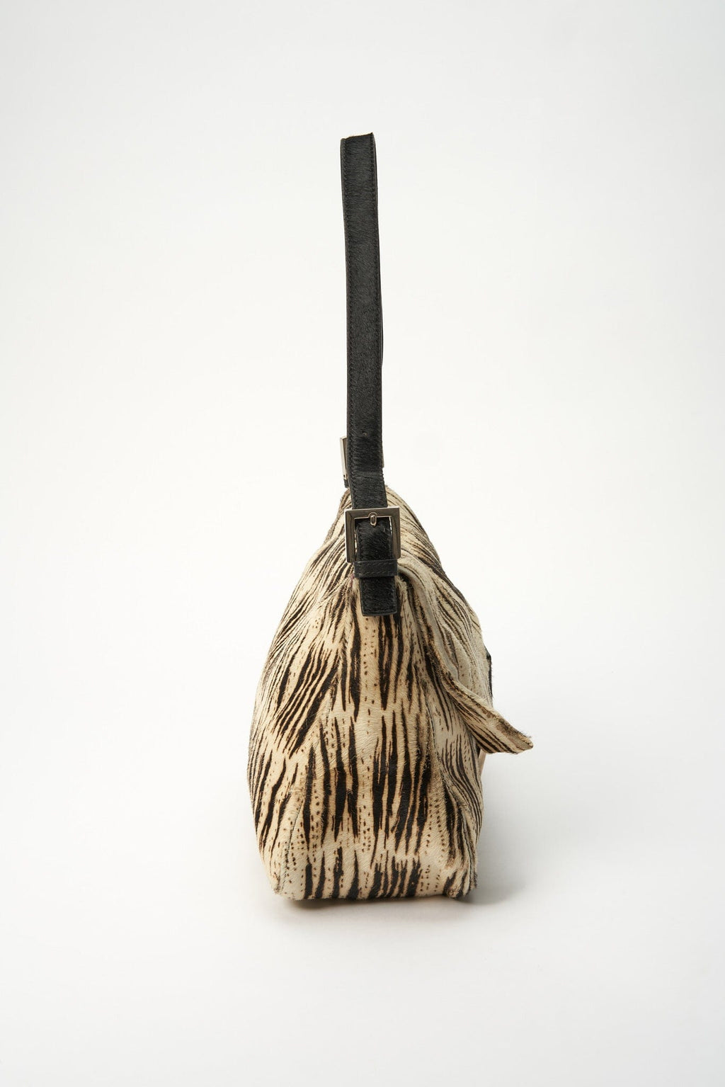 Fendi Vintage Mamma Baguette in Zebra Print Calf Hair