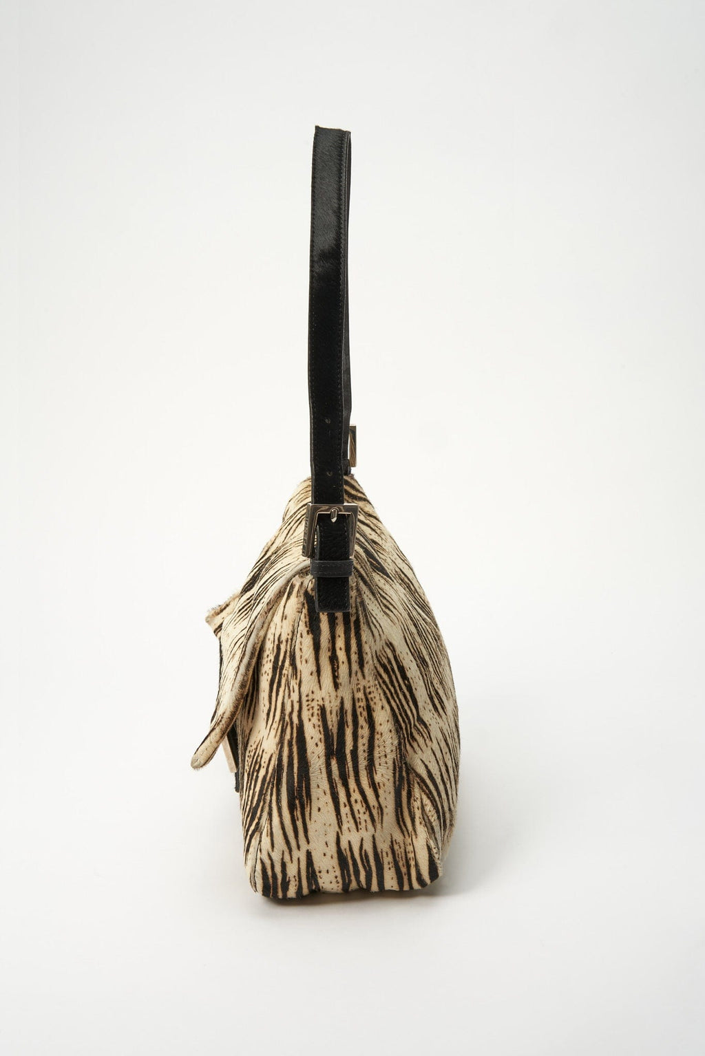Fendi Vintage Mamma Baguette in Zebra Print Calf Hair