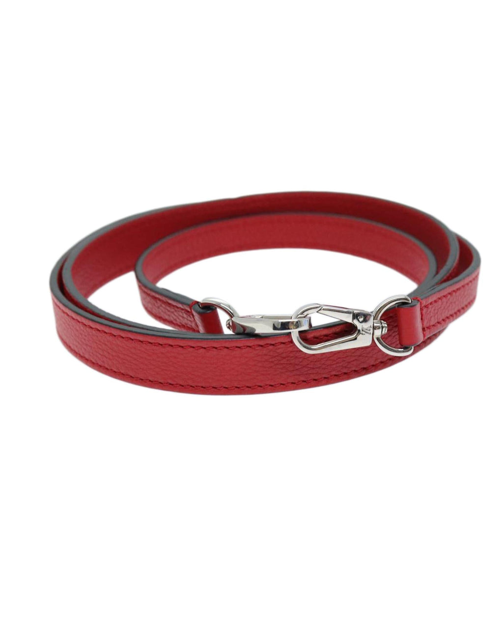 LOUIS VUITTON Red Leather Jardiniere Shoulder Strap