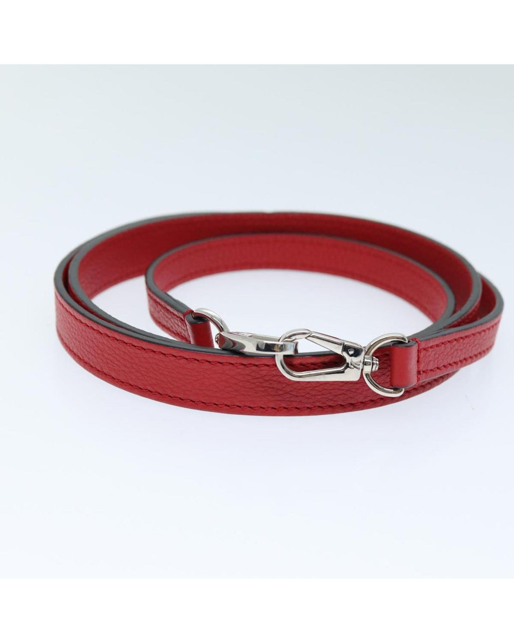 LOUIS VUITTON Red Leather Jardiniere Shoulder Strap