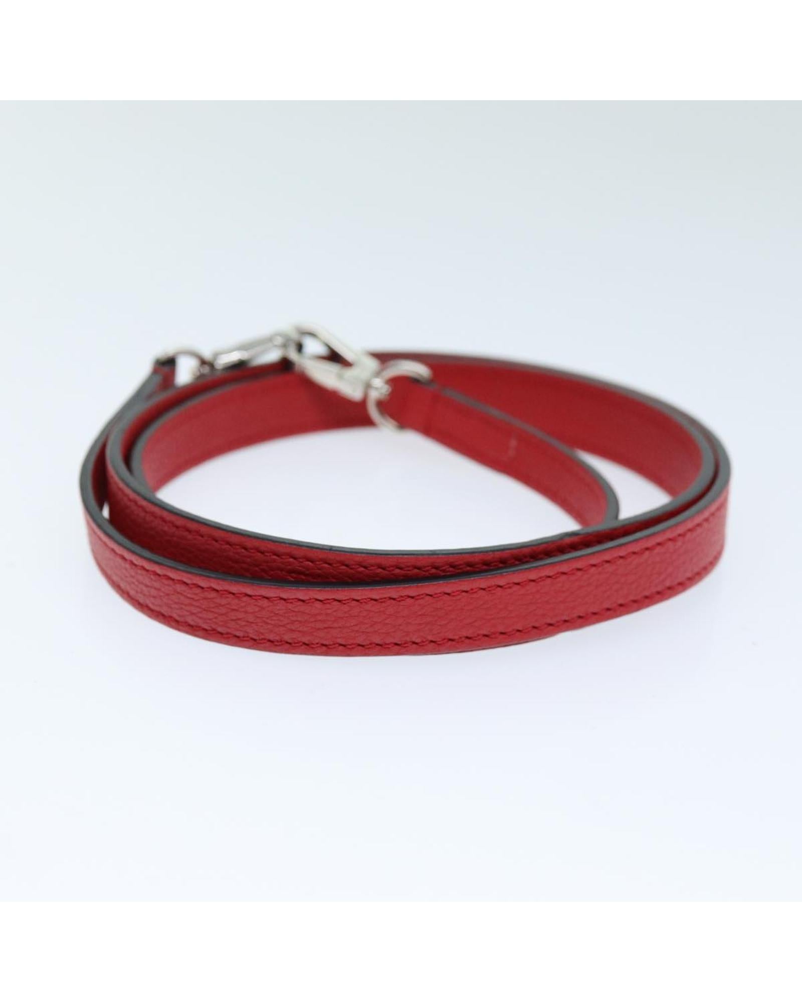 LOUIS VUITTON Red Leather Jardiniere Shoulder Strap