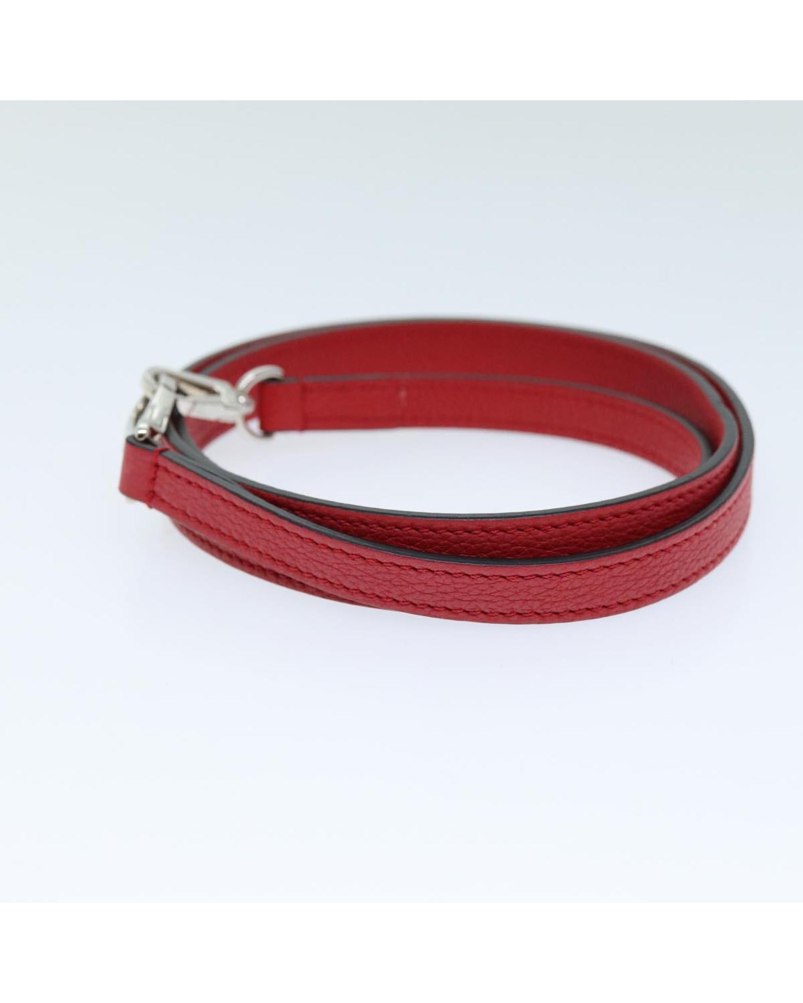 LOUIS VUITTON Red Leather Jardiniere Shoulder Strap