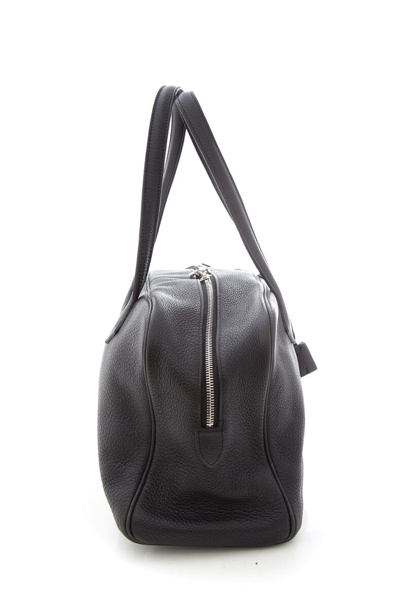 HermÃƒÆ’Ã‚Â¨s Victoria Black Togo Leather Handbag