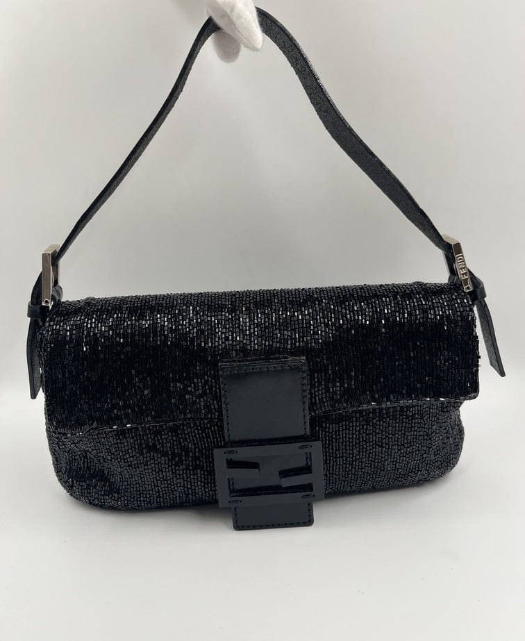 Fendi Sequin Beaded Baguette Bag