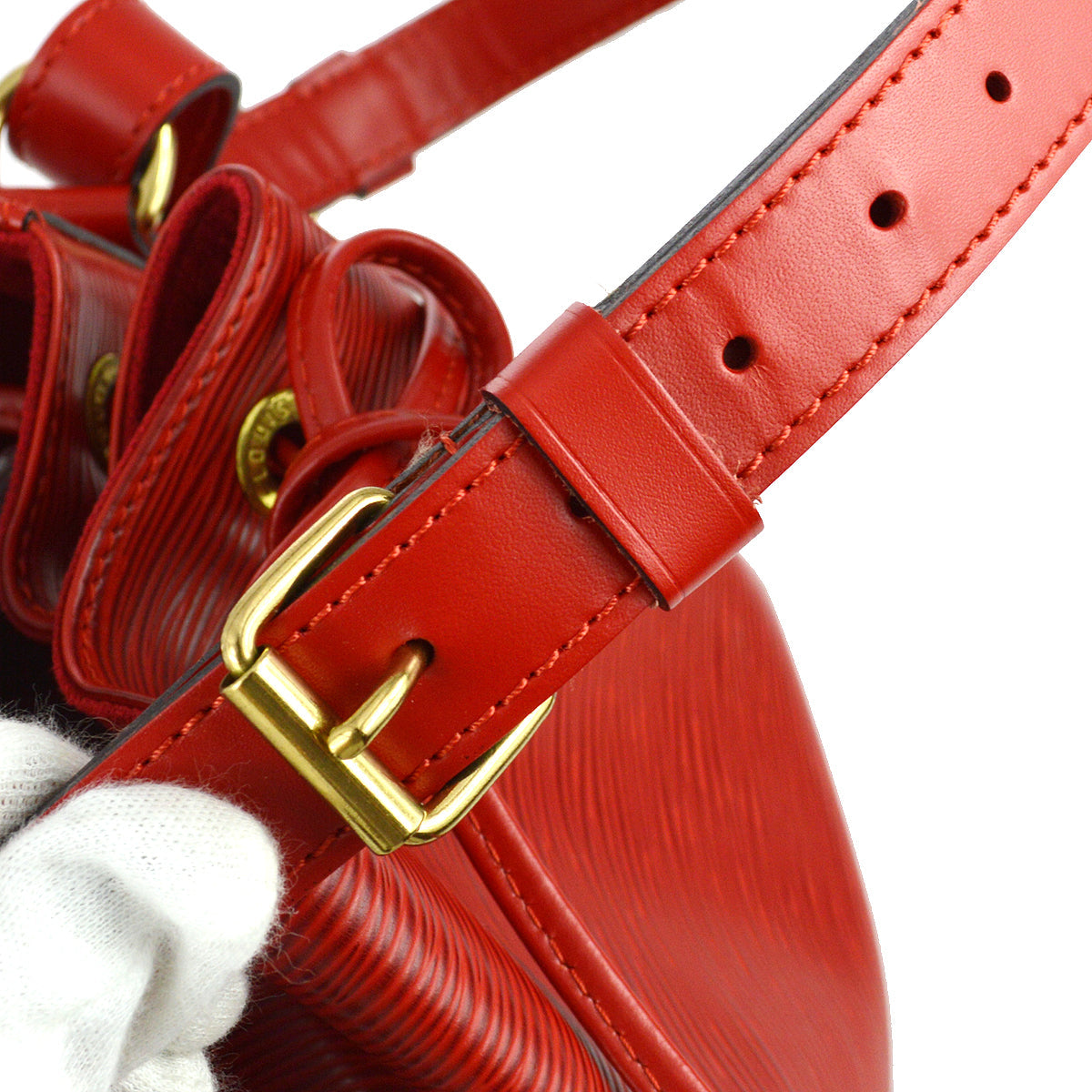 Louis Vuitton 1996 Petite Noe Red Epi M44107