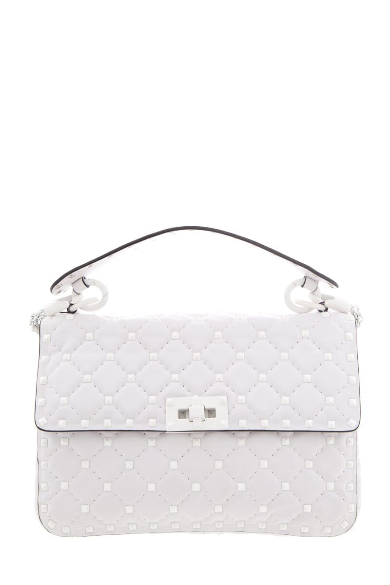 Valentino White Rockstud Small Cross-Body Handbag