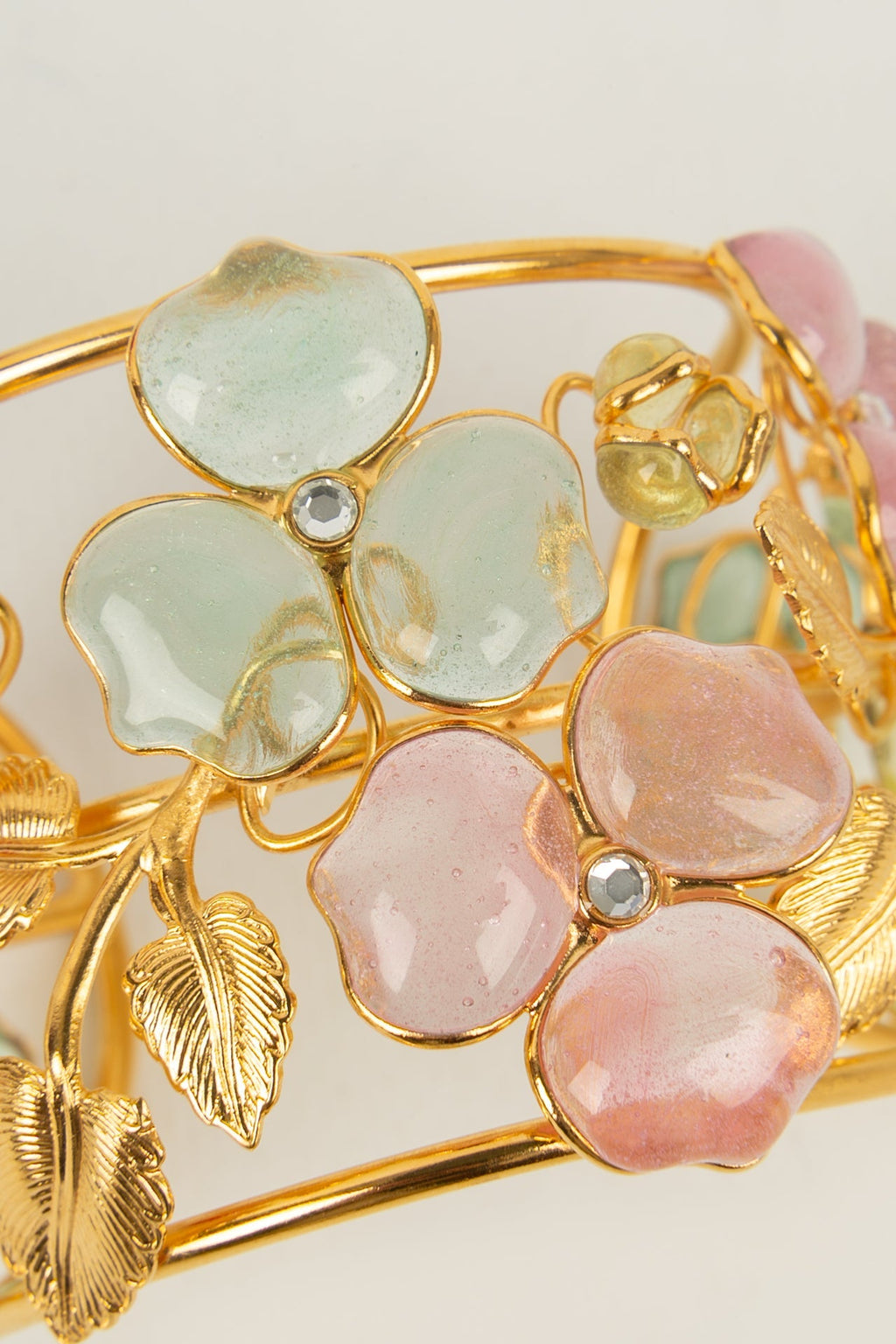 Bracelet manchette fleurs Augustine
