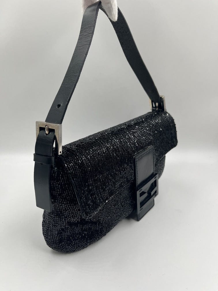 Fendi Sequin Beaded Baguette Bag
