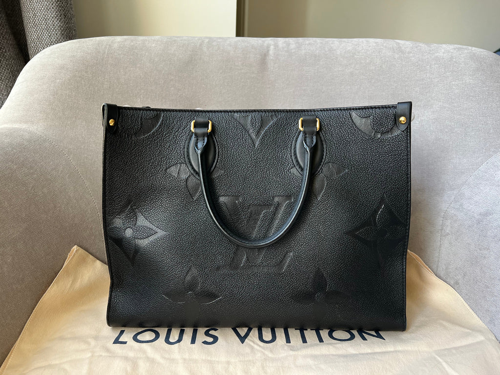 Louis Vuitton On the Go MM Black Empreinte (RRP £2,450)