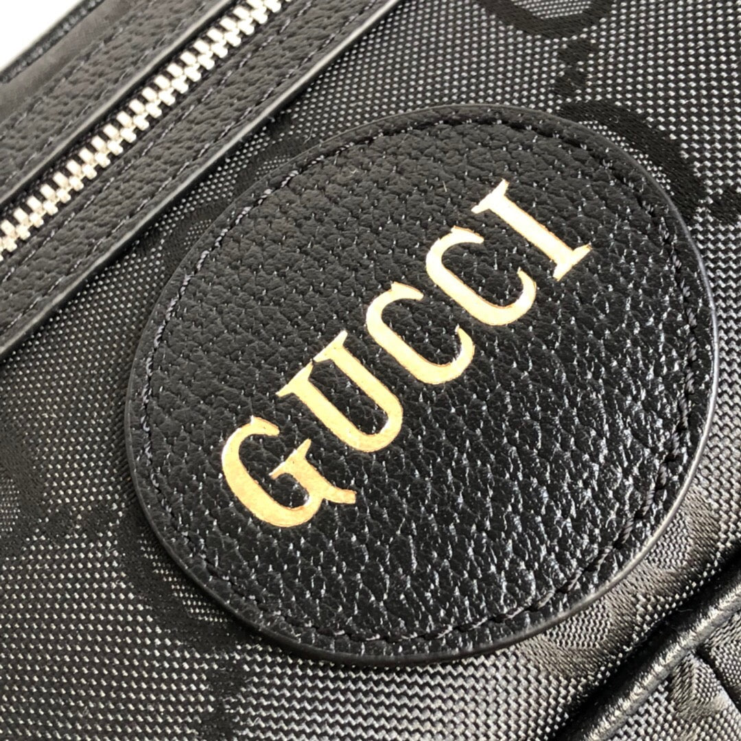 gg Off The Grid Belt Bag Black gg ECONYL® For Men  9.5in/24cm gg 631341 H9HBN 1000