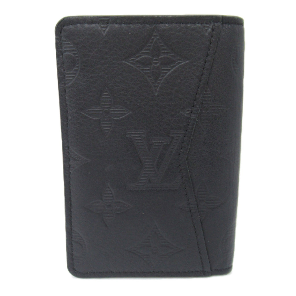 Louis Vuitton Louis Vuitton Organizer Duposh Card Case Accessories Leather Monogram Shadow Men Black M62899
