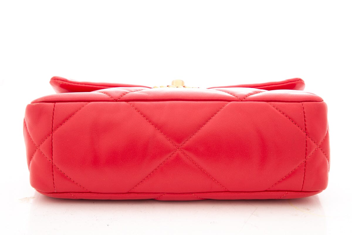 Chanel 19 Red Leather 2022 Handbag