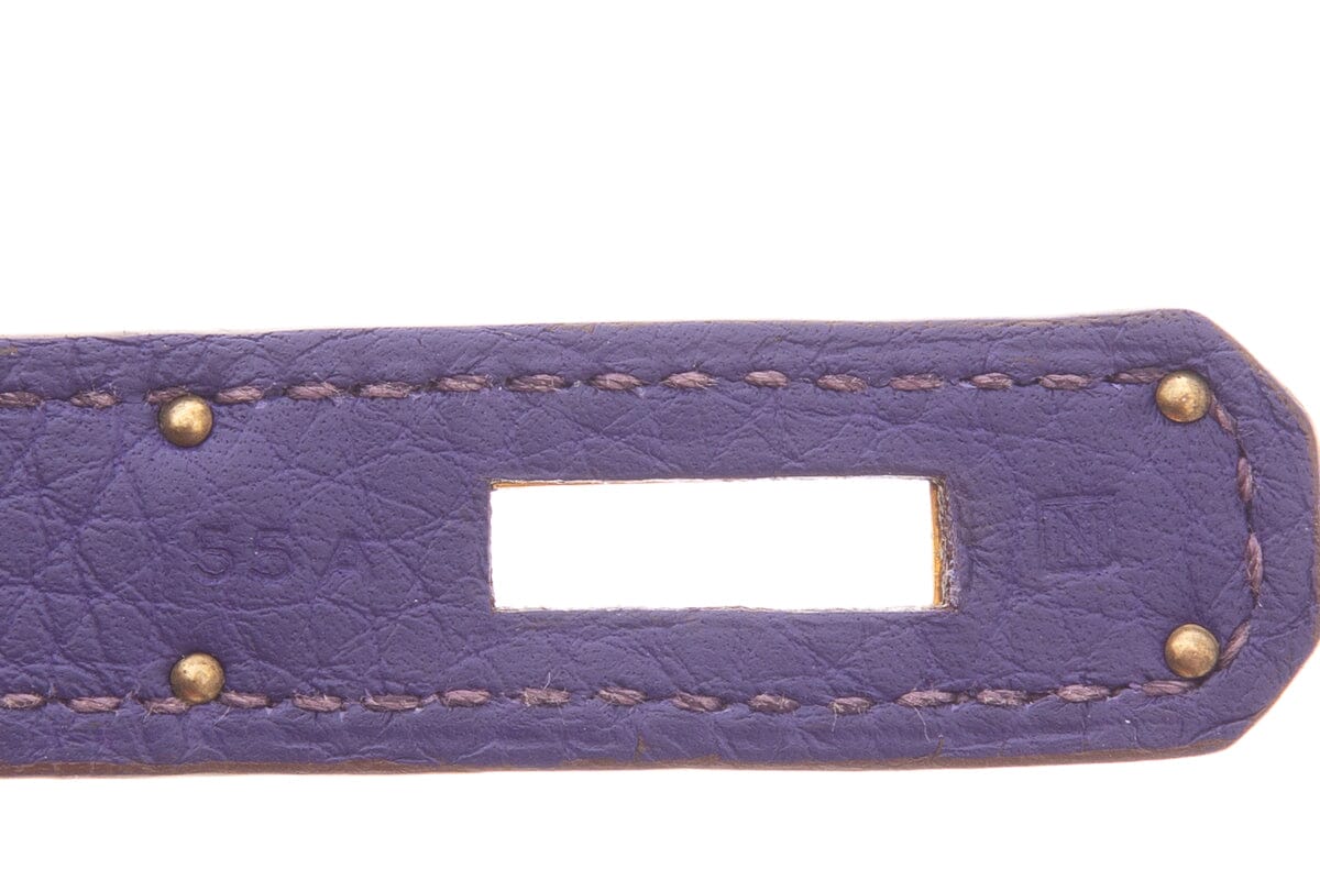 HermÃƒÆ’Ã‚Â¨s Ultra Violet 35CM Birkin in Togo Leather- With Key