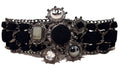 Chanel Black Wool and Gunmetal Charms Bracelet-limited Edition