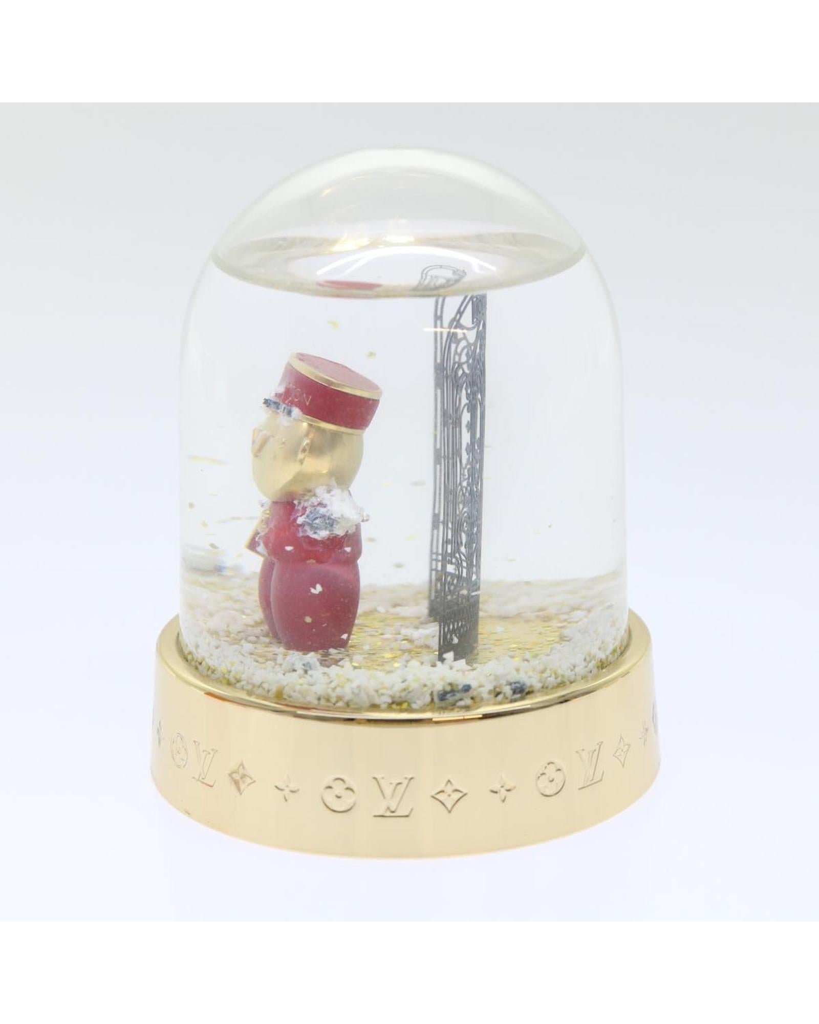 Clear and Gold Louis Vuitton Snow Globe