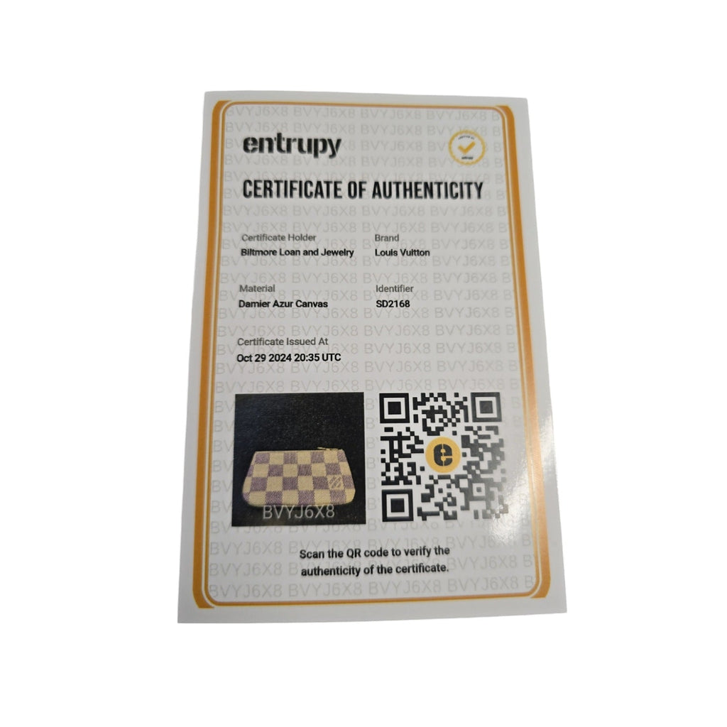 Louis Vuitton Damier Azur Key Pouch