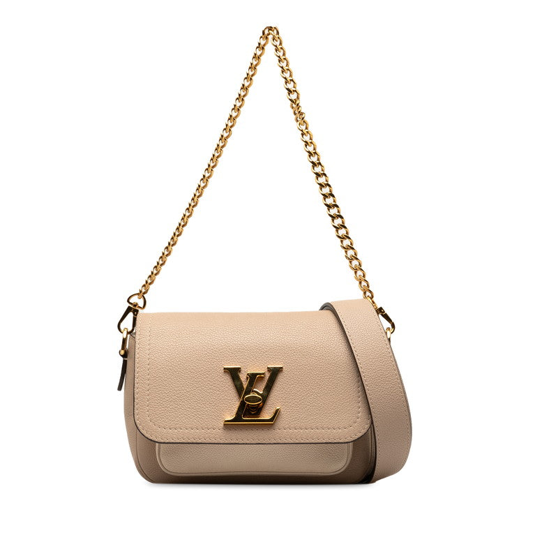 Louis Vuitton Locky Tender Handbag Shoulder Bag 2WAY M58554 Grey Beige Leather  Louis Vuitton
