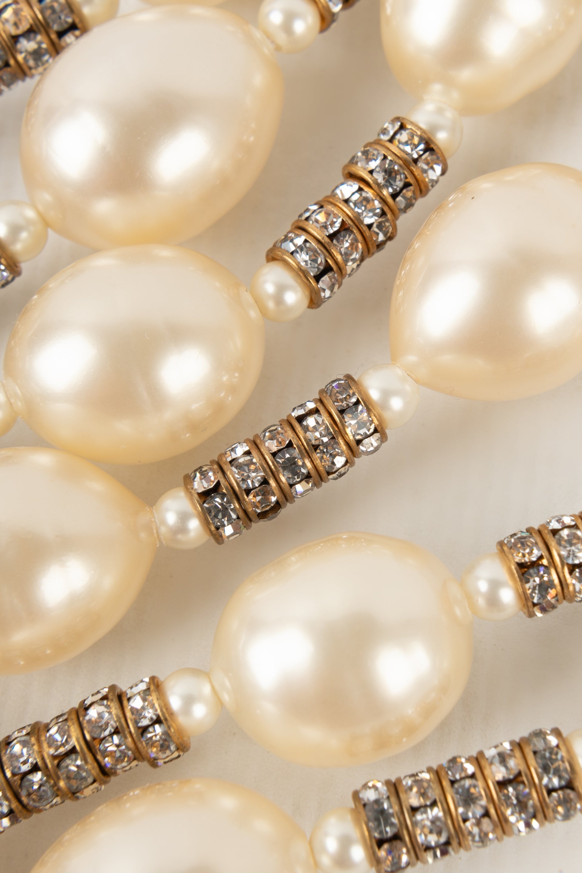 Collier de perles nacrÃƒÆ’Ã‚Â©es Chanel 1990s