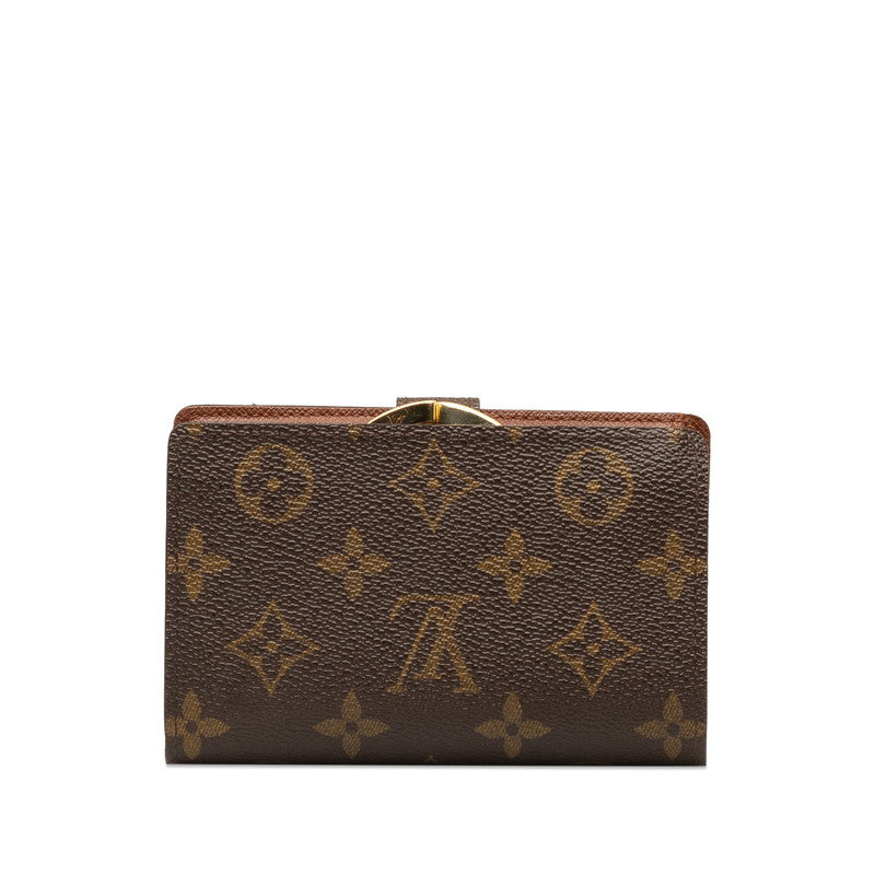 Louis Vuitton Monogram Portemone Vie Vie de Vienna Double Fed Wallet M61663 Brown PVC Leather  Louis Vuitton
