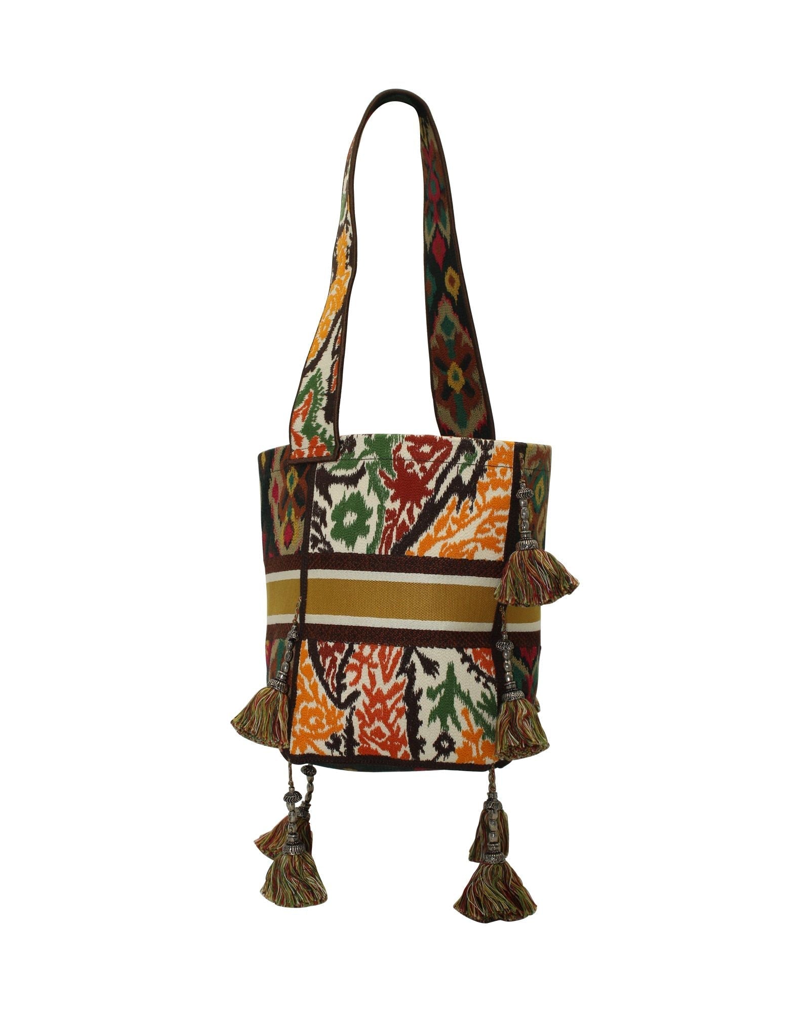 Dior Paisley Embroidery D-Bucket Bag in Multicolor Canvas